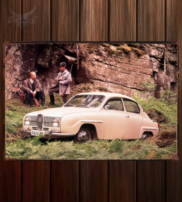 Металлическая табличка Saab 96 583 Металлическая табличка Saab 96 583